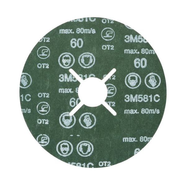3M™ Fibre Disc 581C, 115 mm x 22 mm, P60